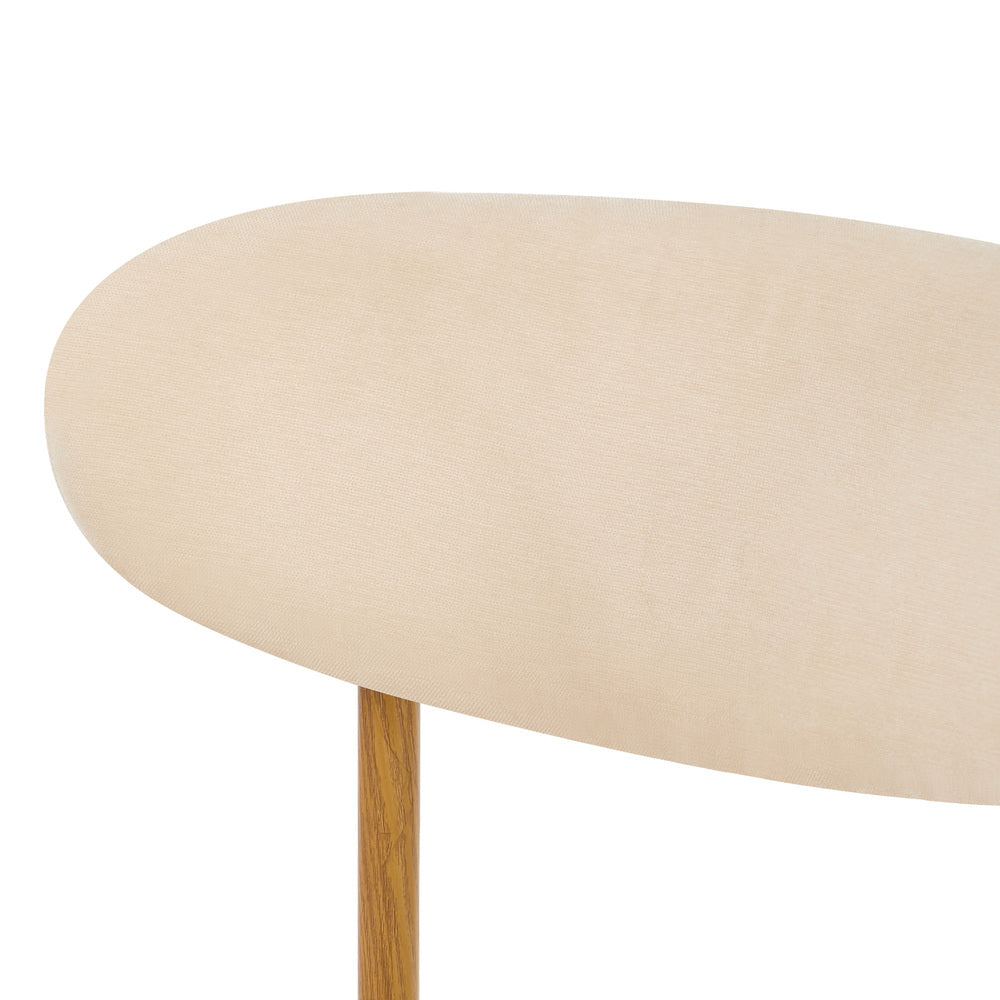 Beige Dining Chairs Boucle 79x50x42cm