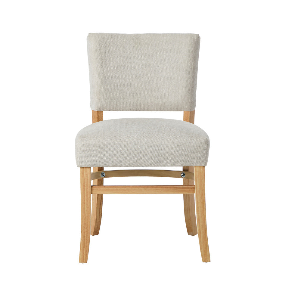 Dining Chairs Set of 4 Rubberwood Beige | Simpledeals