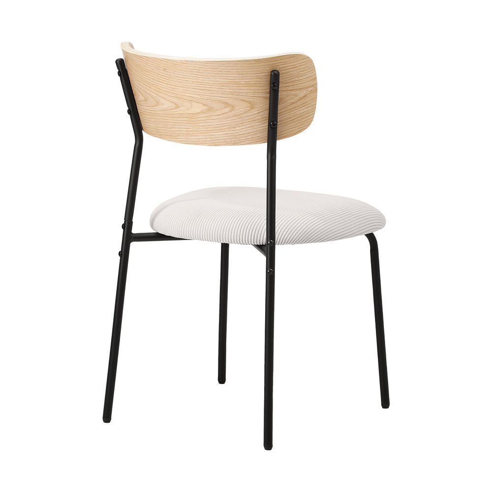 4/6/2/8 PCS Dining Chairs Padded Kitchen Chair Corduroy Beige