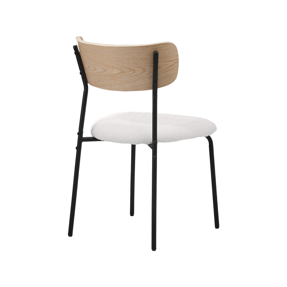 Sherpa Dining Chairs Set of 4 Padded | Simpledeals