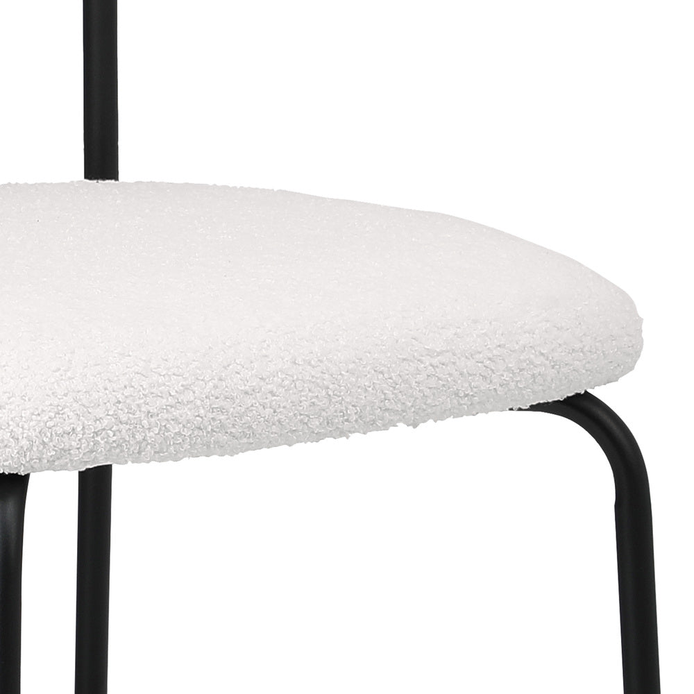 Sherpa Dining Chairs Set of 4 Padded | Simpledeals