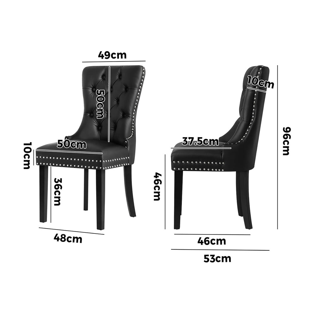 Modern Grey Wooden Frame Dining Chairs with Tufted Upholstery