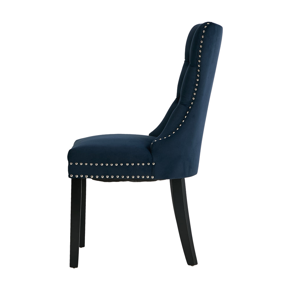 Velvet Dining Chair Upholstered French Tufted Blue 4&6 Pack