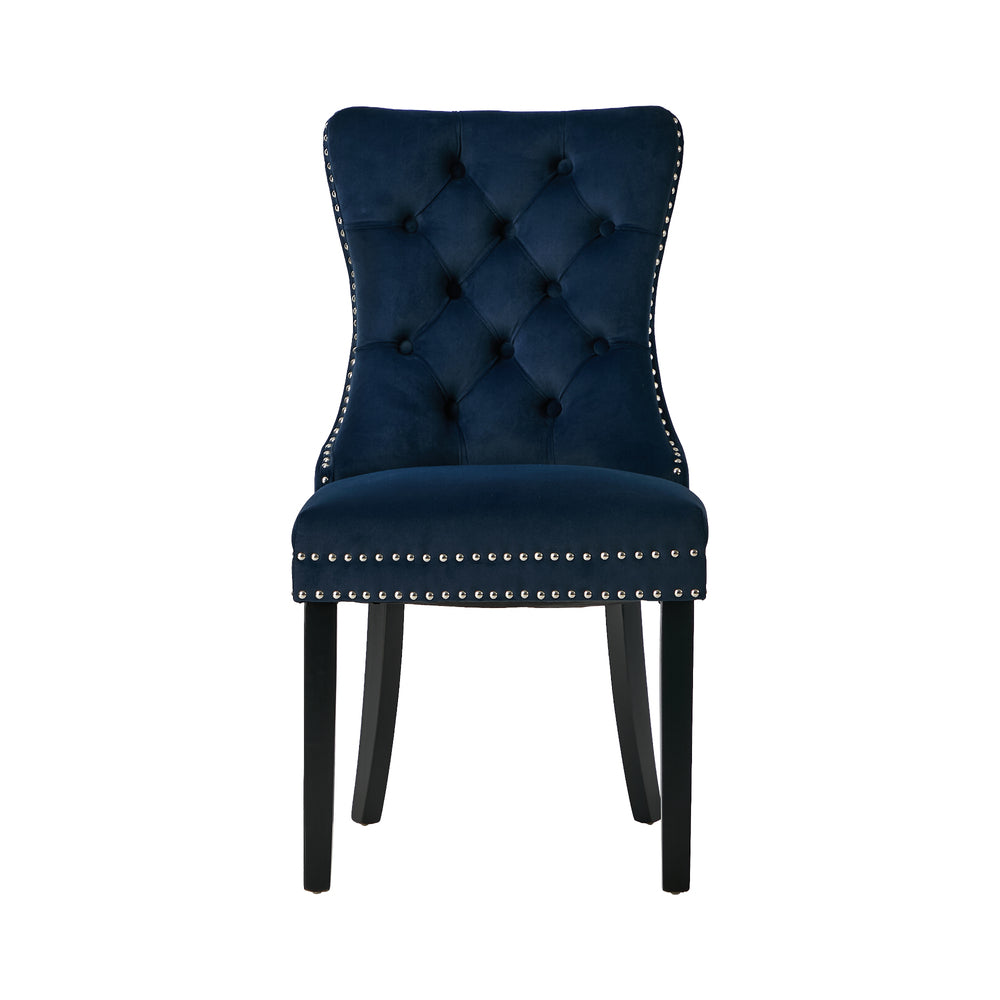 Velvet Dining Chair Upholstered French Tufted Blue 4&6 Pack