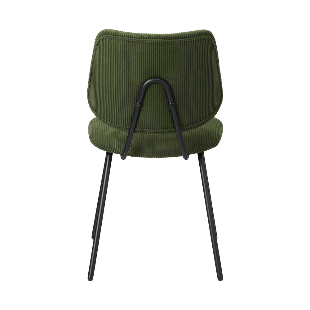 2x Dining Chair Vintage Retro Polyester Dark Grey