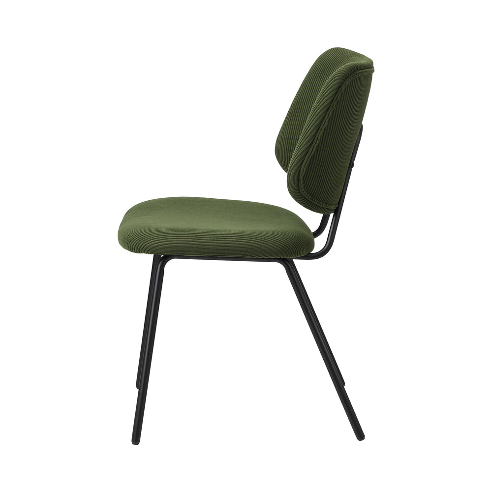 8x Dining Chair Vintage Retro Polyester Padded Dark Grey