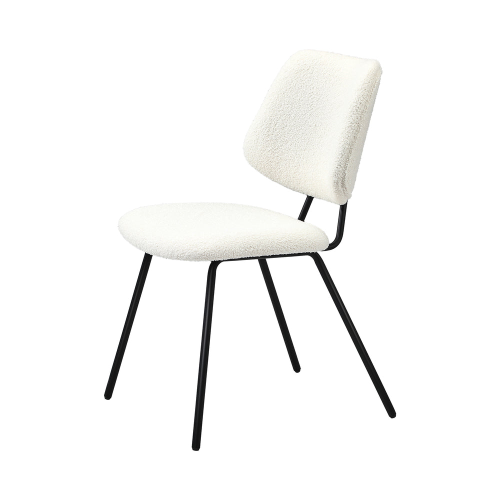 2x Dining Chair Vintage Retro Polyester Dark Grey
