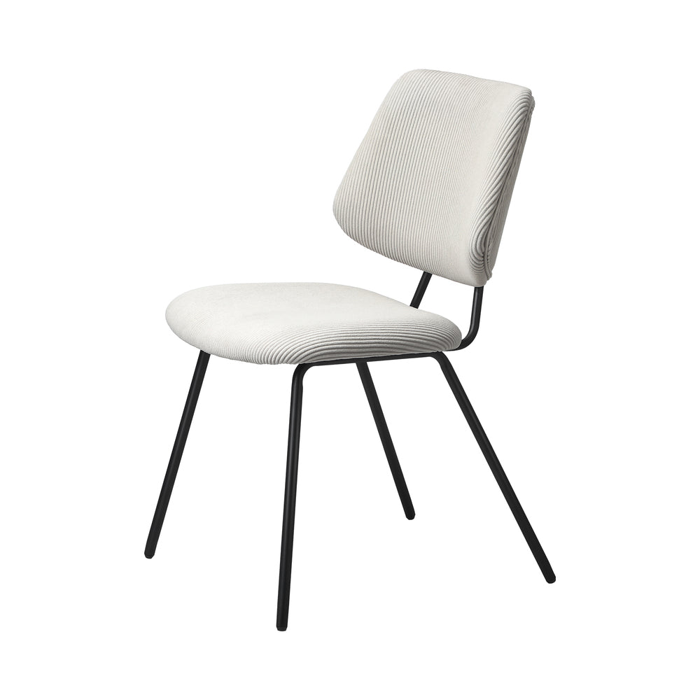 2x Dining Chair Vintage Retro Polyester Dark Grey