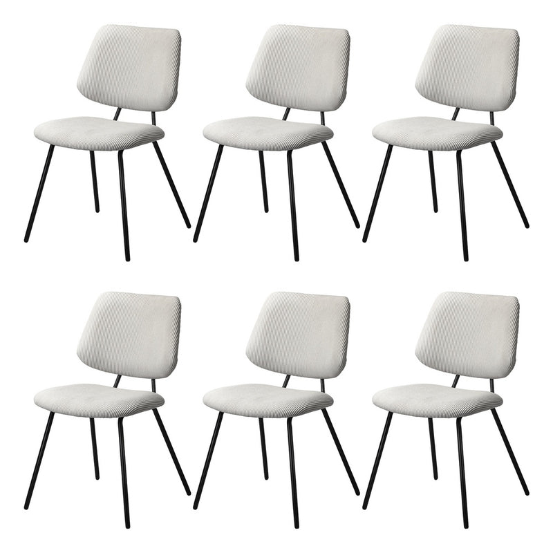 6x Dining Chair Vintage Retro Polyester Padded Dark Grey | Dining Chair - photo 25