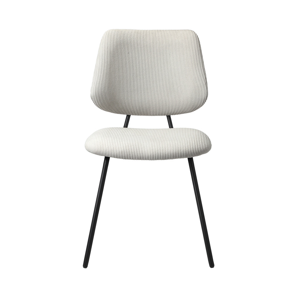 6x Dining Chair Vintage Retro Polyester Padded Dark Grey