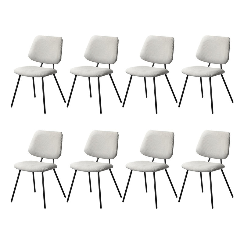 8x Dining Chair Vintage Retro Polyester Padded Dark Grey | Dining Chair - photo 25