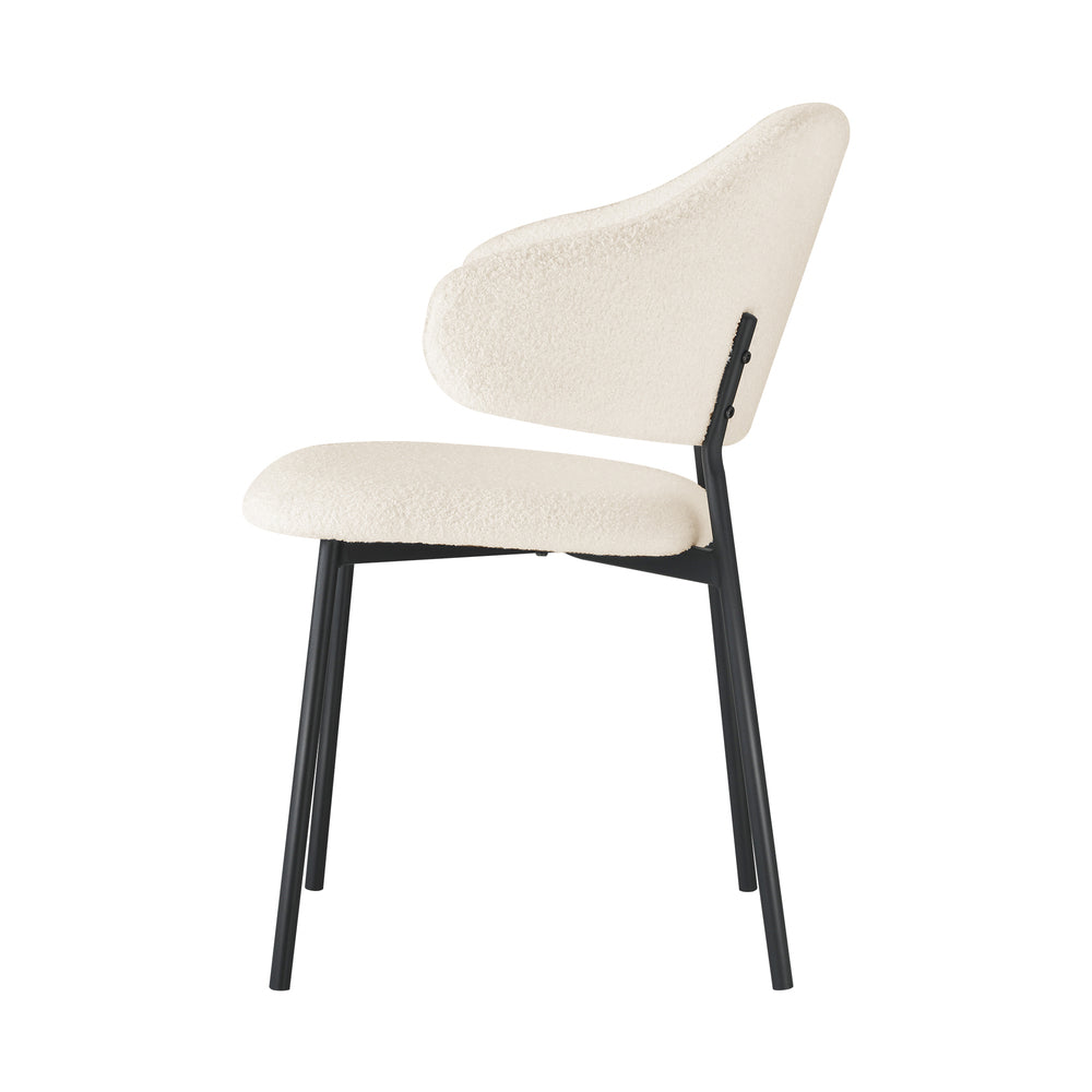 4x Dining Chairs Tub Fabric Grey&Black