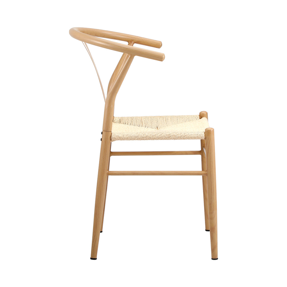 Dining Chair Metal Hans Wegner Chair Wishbone Beige