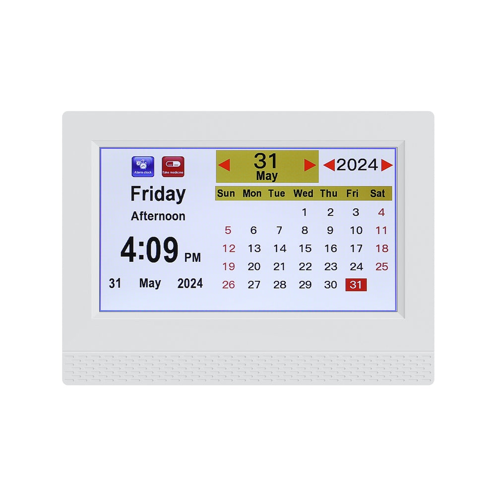 7" Digital Day Clock Calendar Alarm, Clocks