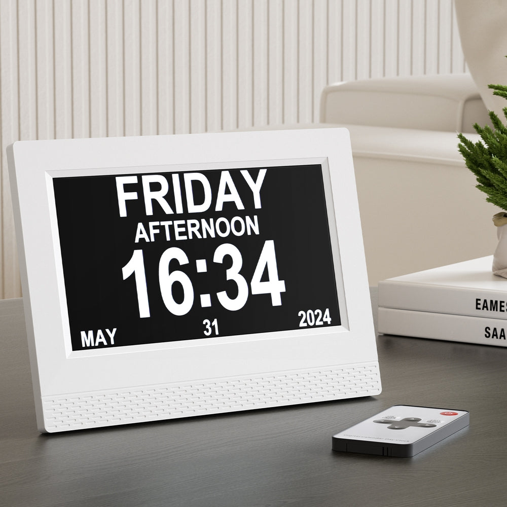 7" Digital Day Clock Calendar Alarm | Clocks - photo 6