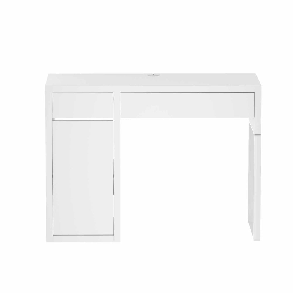 Computer Desk White Drawer Cabinet Storage Study Table Home Office