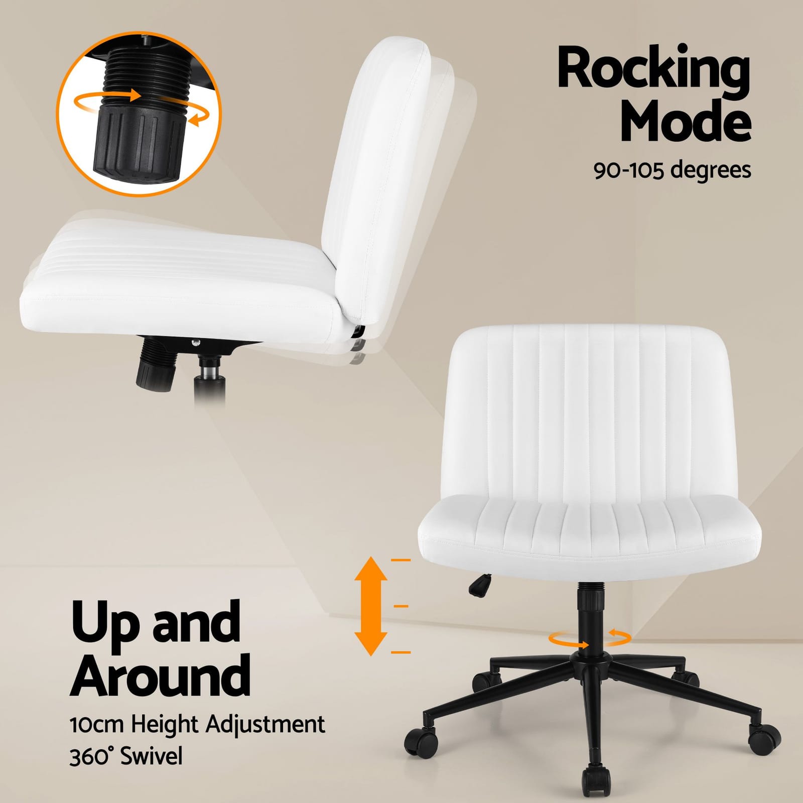 Office Desk Set 150cm White 150x59x75cm