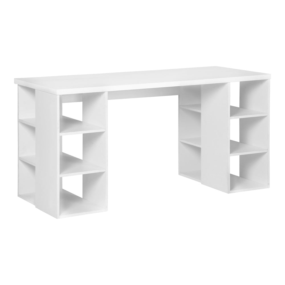 Computer Desk Bookshelf White 150Cm
