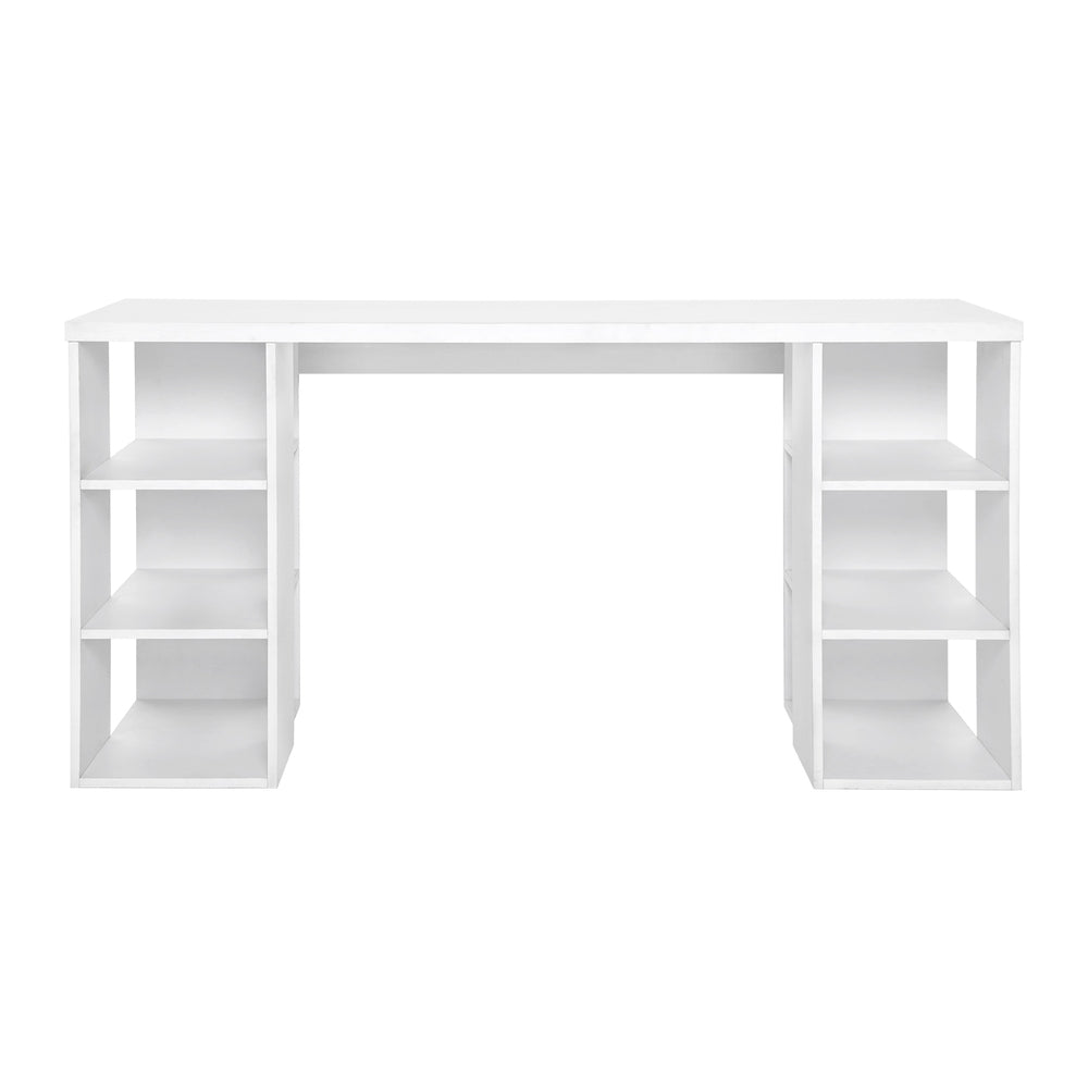 Computer Desk Bookshelf White 150Cm
