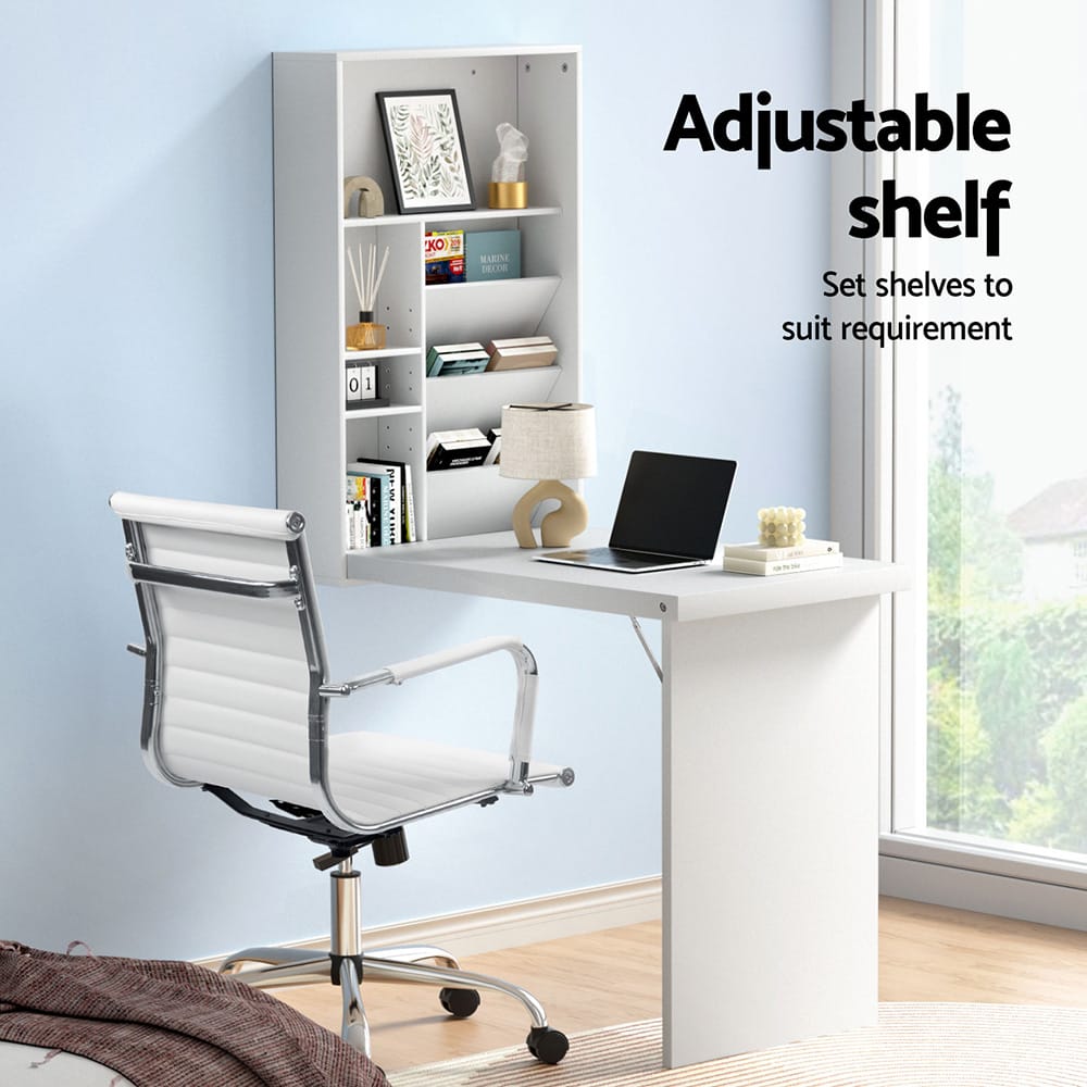 Computer Desk Office Set White 78x52.5x156cm