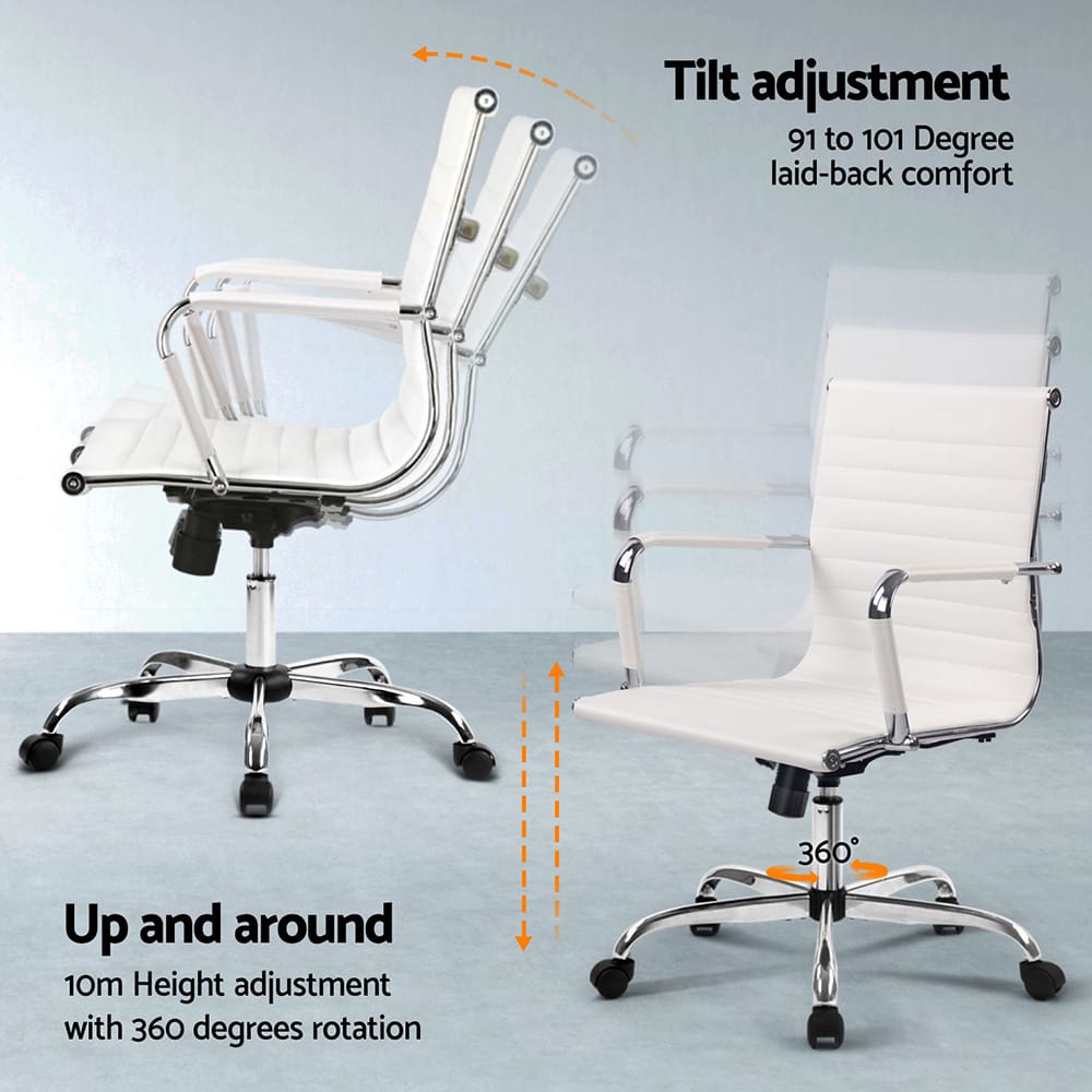 Computer Desk Office Set White 78x52.5x156cm