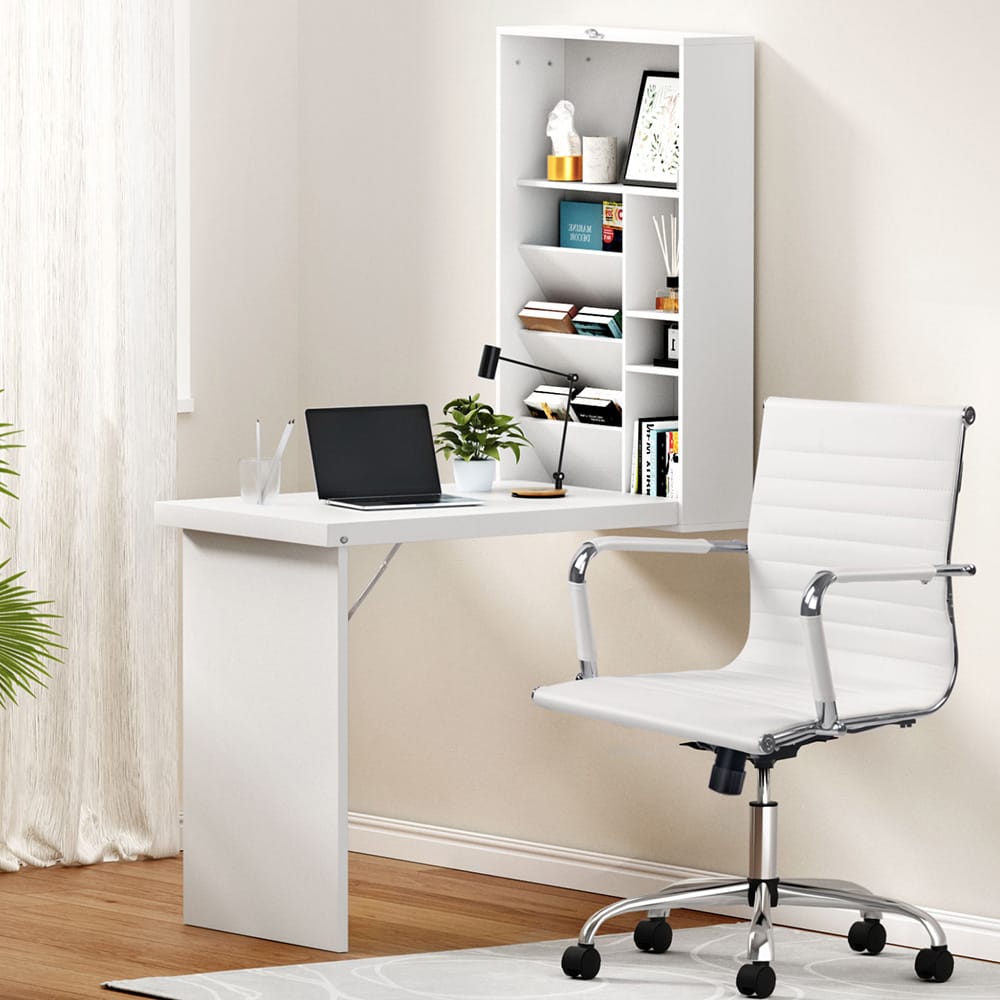Computer Desk Office Set White 78x52.5x156cm