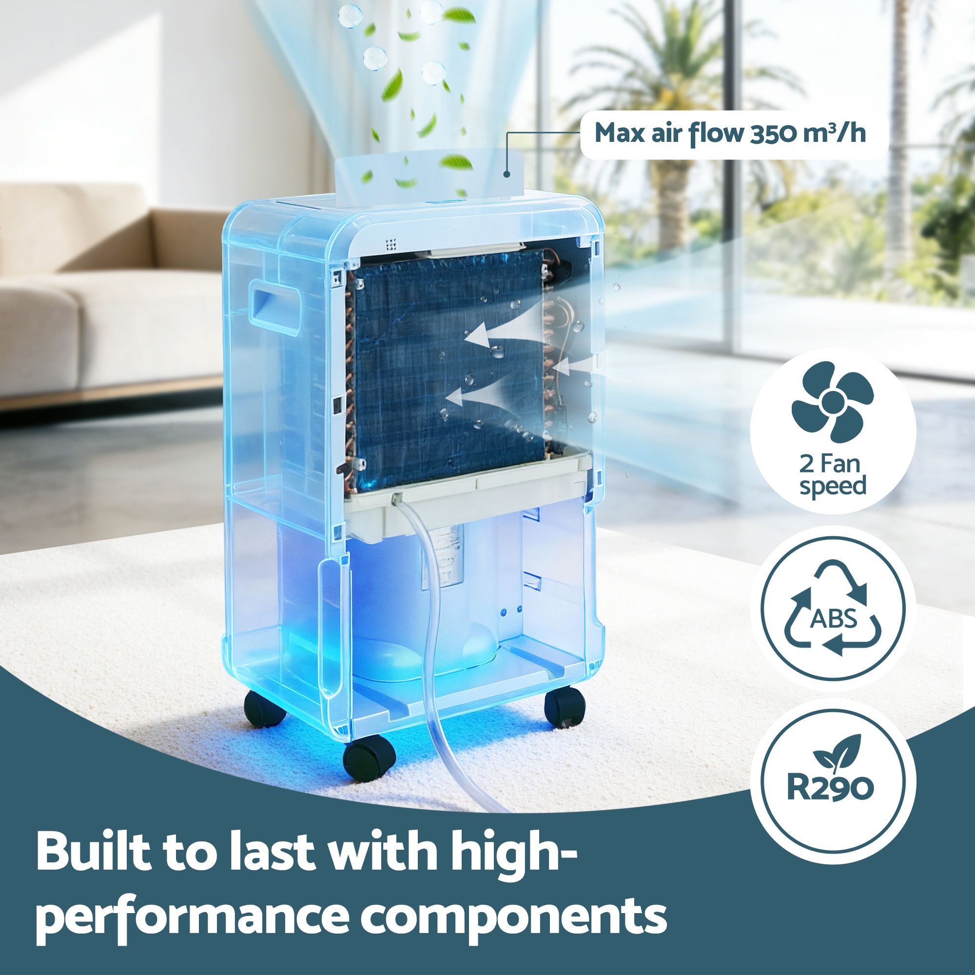 70L Commercial Dehumidifier 8.5L Tank | Simpledeals