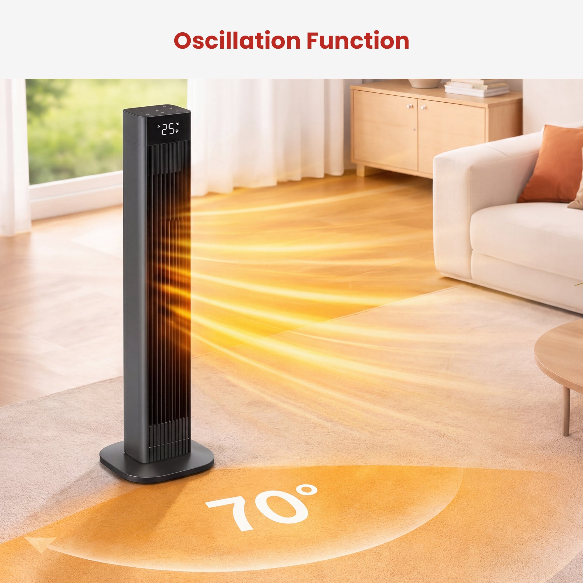 2.2kW Ceramic Oscillating Heater Timer | Simpledeals