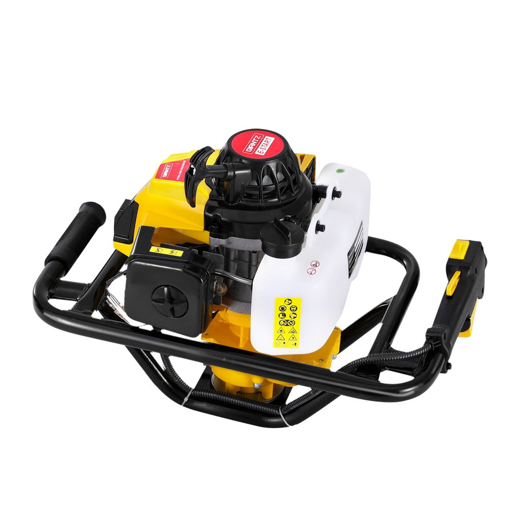 Yellow colour - 82Cc Post Hole Digger Motor Only Petrol Engine Yellow