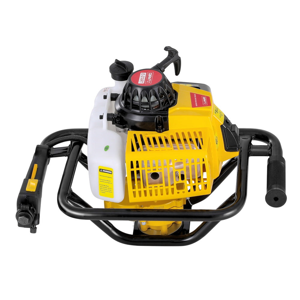 82Cc Post Hole Digger Motor Only Petrol Engine Yellow | Outdoor Power Equipment