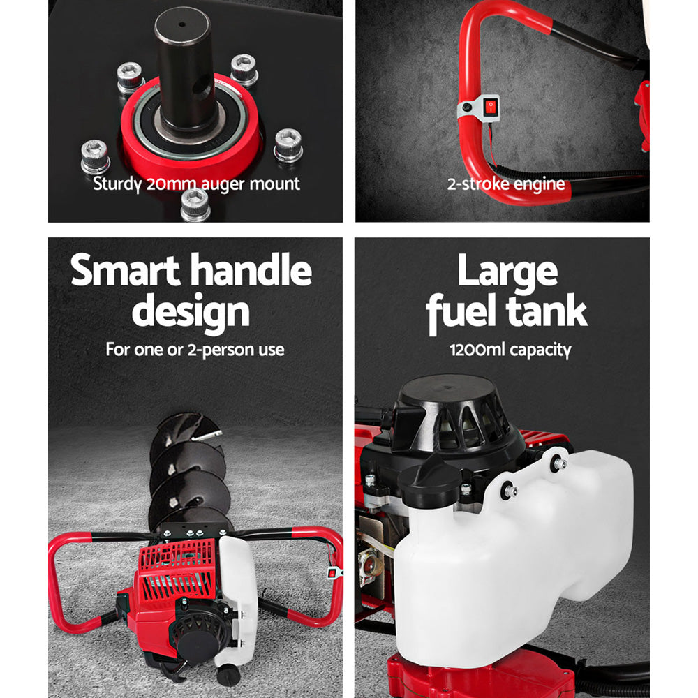 Efficient 80cc Petrol Post Hole Digger for Earth Auger