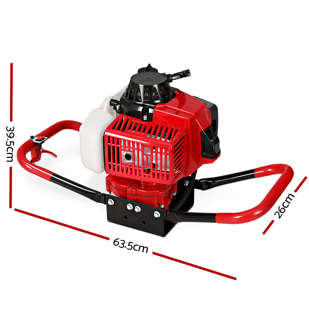 80cc Petrol Post Hole Digger Engine 3kW Motor Heavy Duty Auger Driver