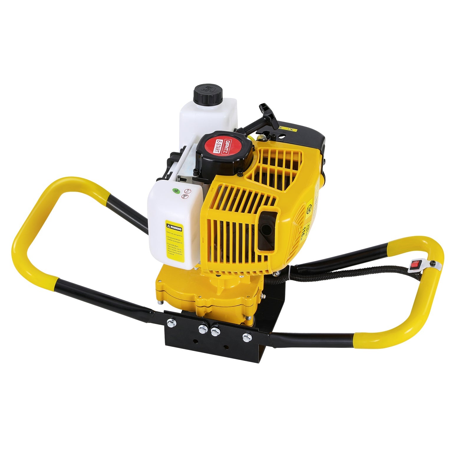 Yellow colour - 74Cc Post Hole Digger Motor Only Petrol Engine Yellow