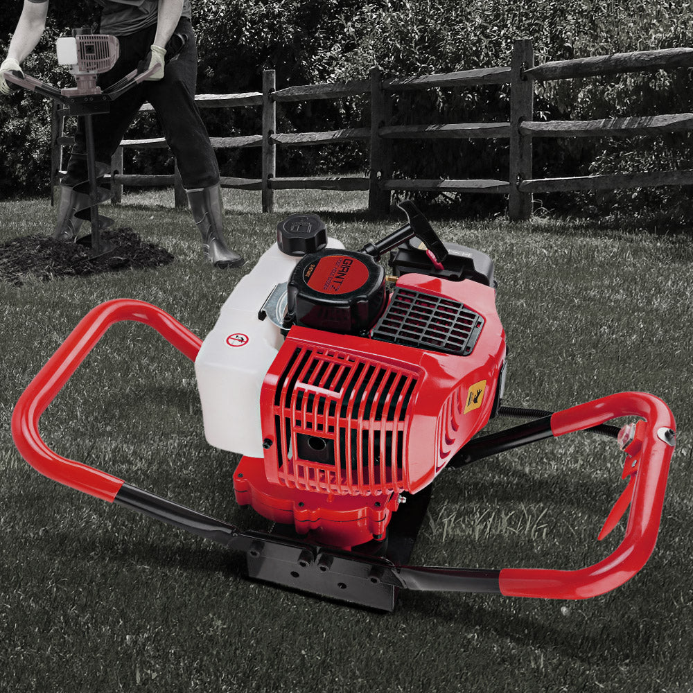 Petrol Engine 80CC Post Hole Digger Motor Only Red Auger Drive Unit