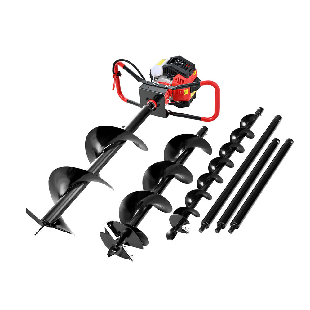 Drill & Screwdriver Accessories - 65CC Powerful Post Hole Digger with Auger Bits
