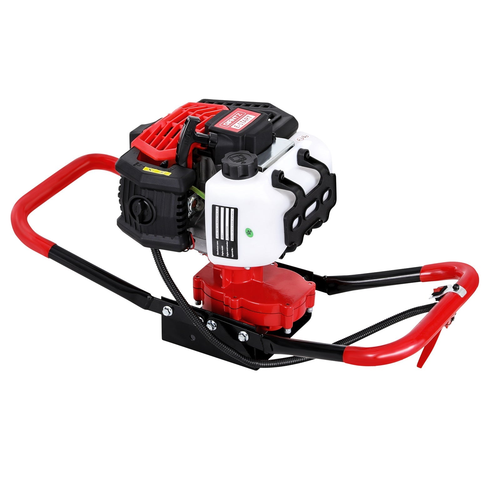 Red colour - 65CC Post Hole Digger Motor Only Petrol Engine Red