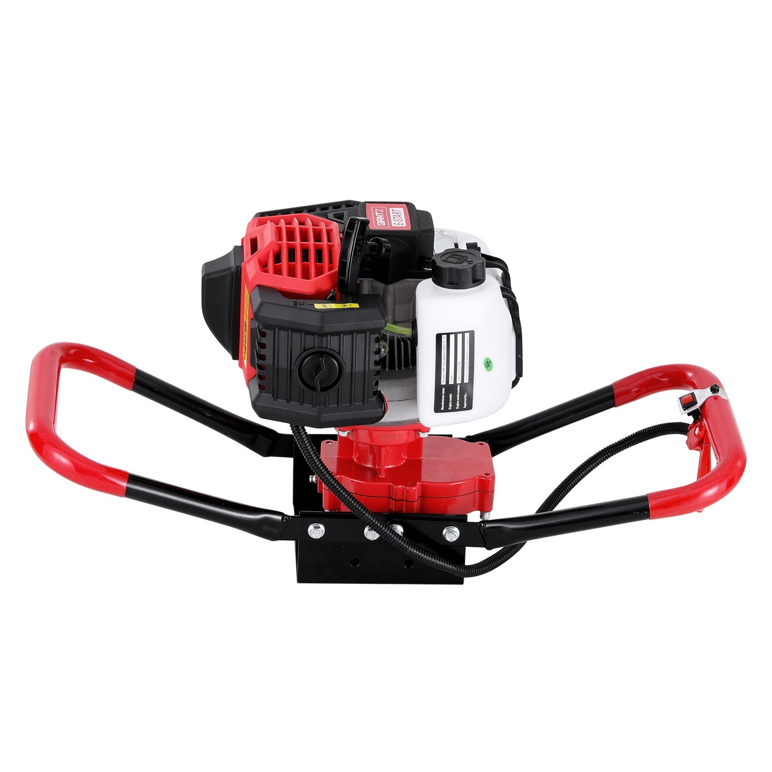 65CC Post Hole Digger Motor Only Petrol Engine Red | Outdoor Power Equipment