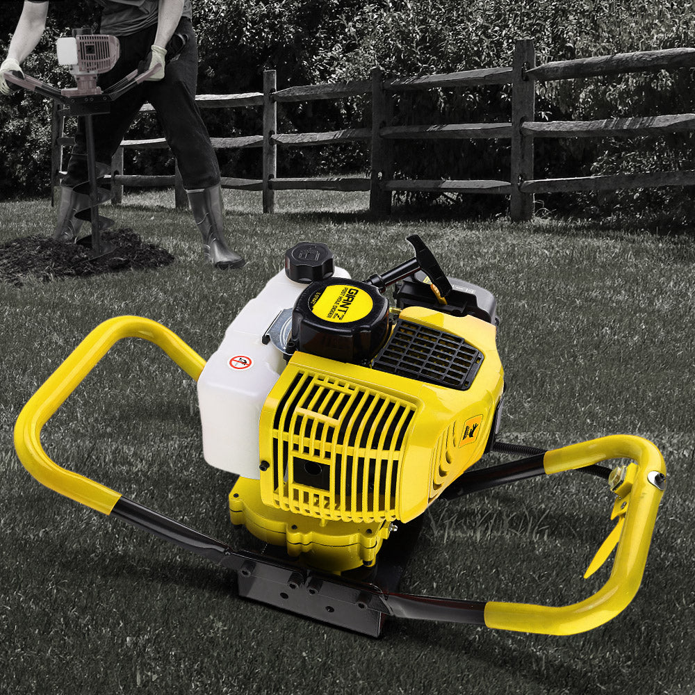 80Cc Post Hole Digger Motor Only Petrol Engine Yellow