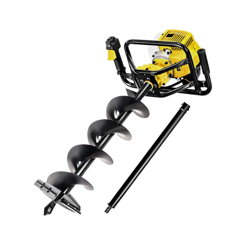 90Cc Post Hole Digger 200Mm Petrol Drill Auger Extension Bits