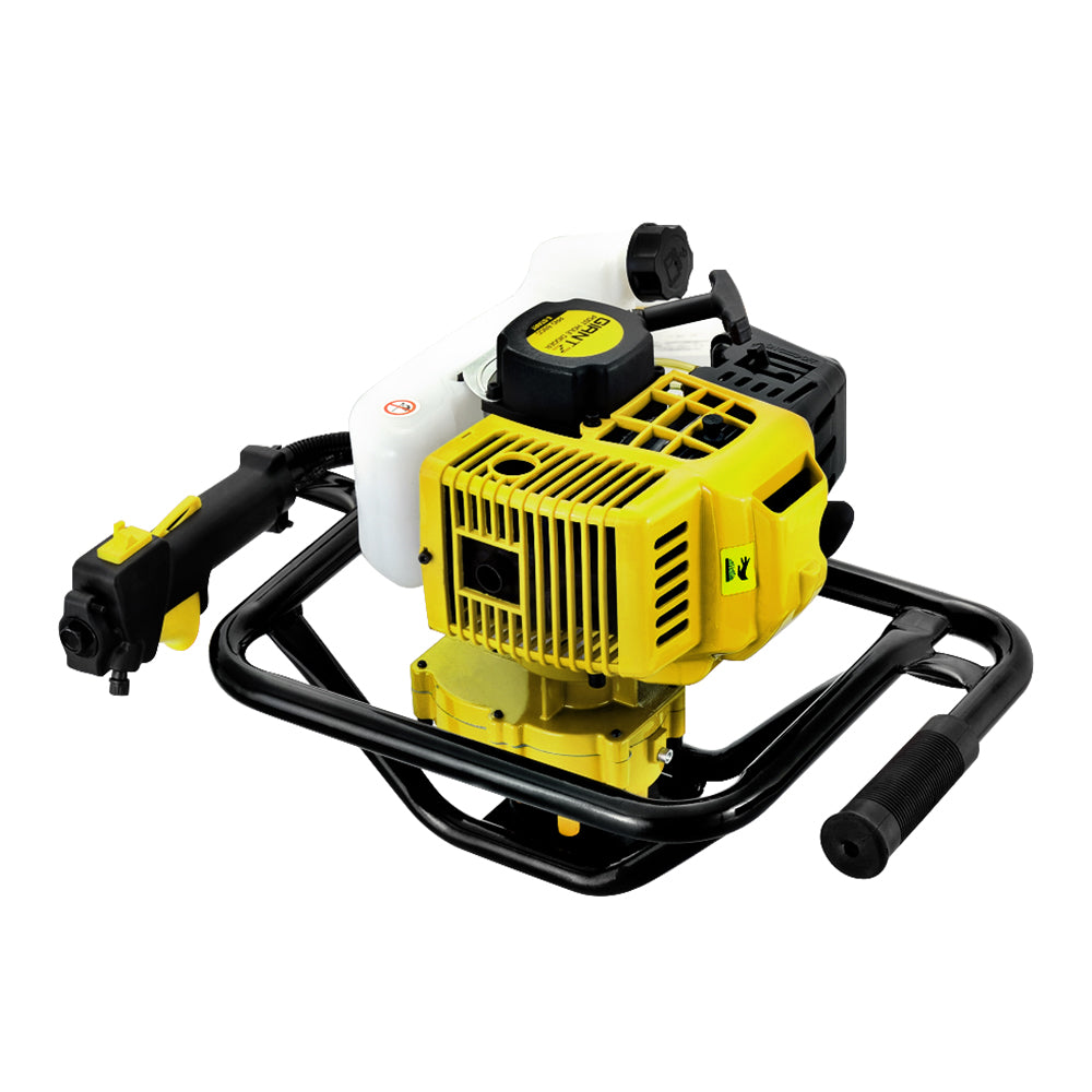 Petrol Post Hole Digger 92cc Earth Auger Drill Kit with Extension Bits