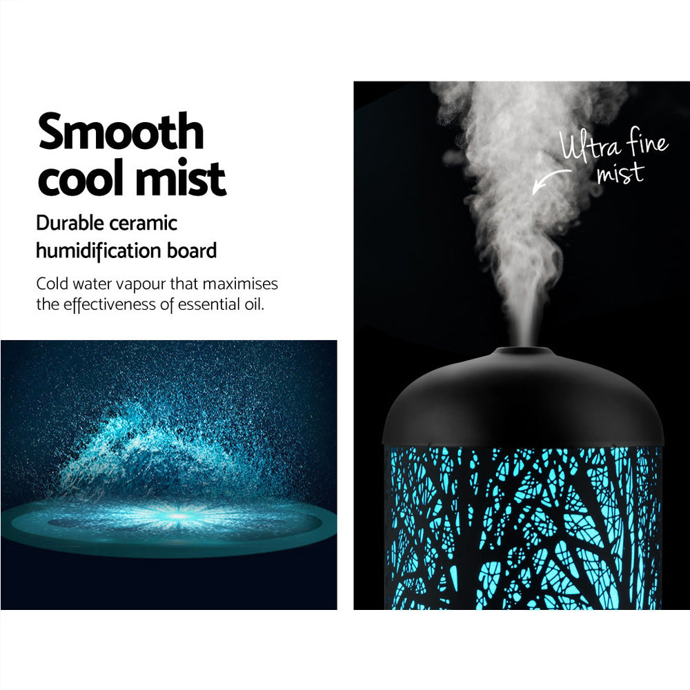 160ml Black Aroma Diffuser Ultrasonic Aromatherapy Mist