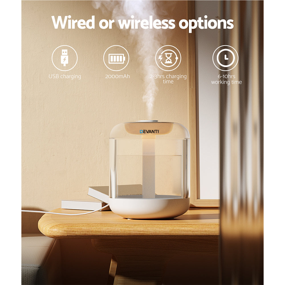 1L Aroma Diffuser Humidifier Ultrasonic Aromatherapy Essential Oil Diffuser