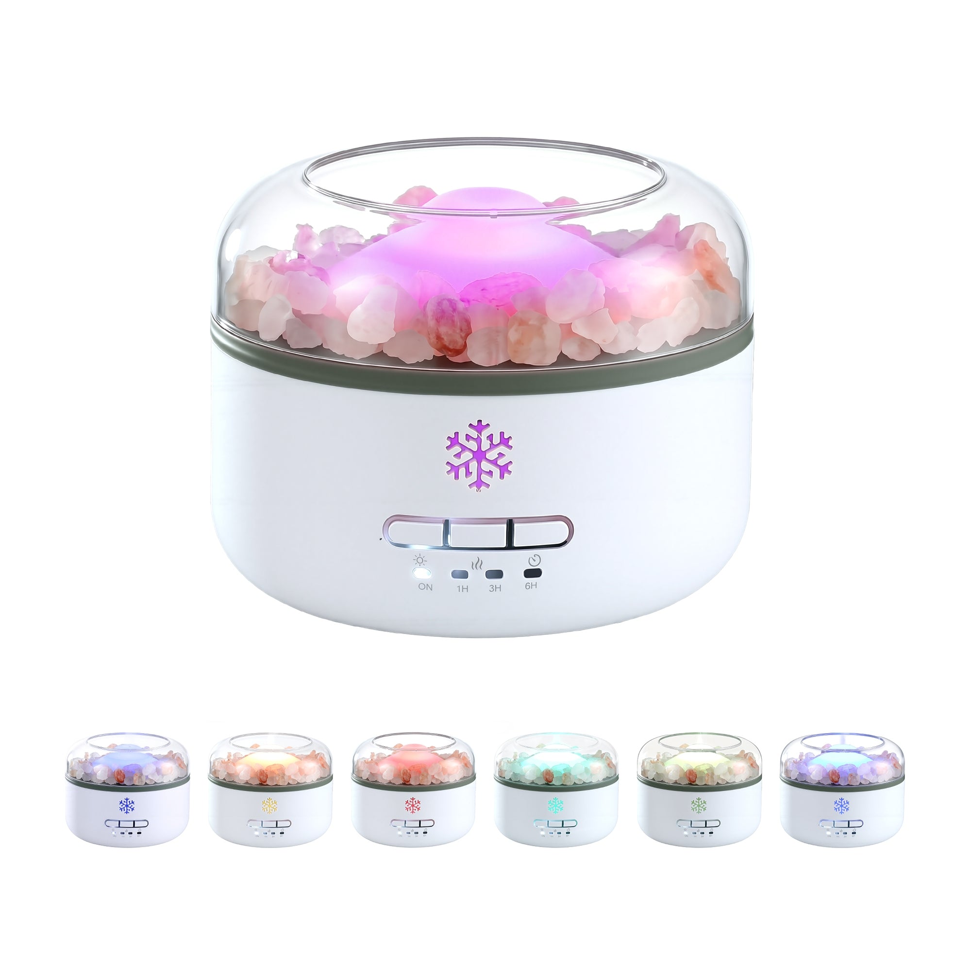 150ml Salt Lamp Aroma Diffuser Ultrasonic Humidifier Purifier LED Light