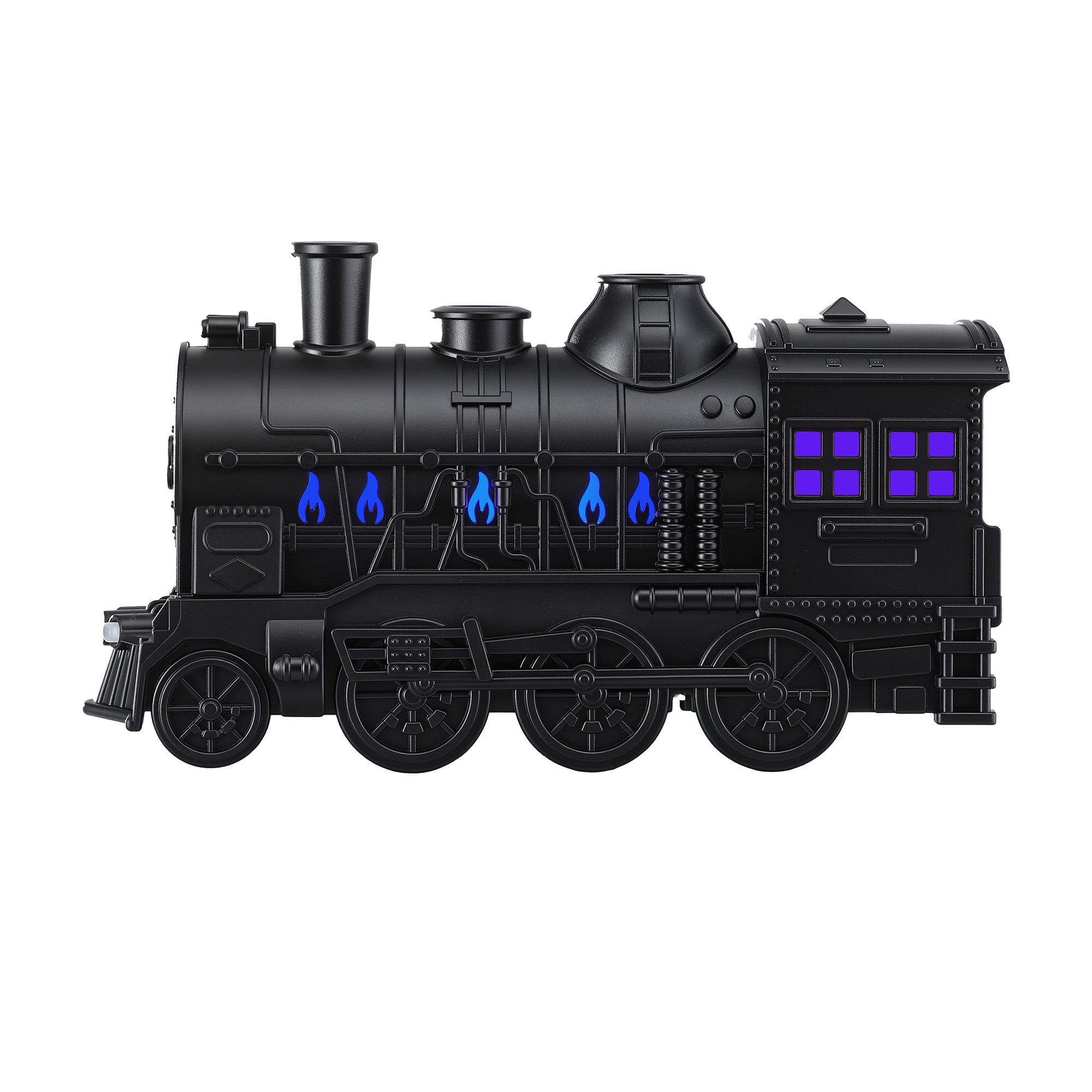 Train Aroma Diffuser 300ml Essential Oil Humidifier with Smoke Ring LED Timer