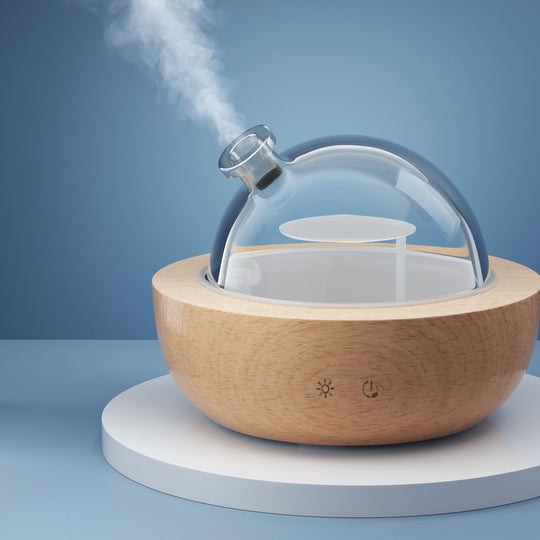 Aroma Diffuser Aromatherapy Glass 200Ml - Devanti Humidifier Purifier Essential