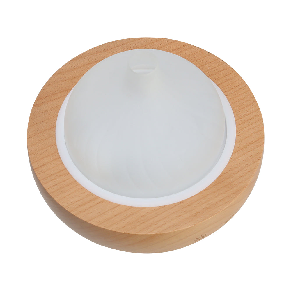 Aroma Aromatherapy Diffuser Led Oil Ultrasonic Air Humidifier Glass Wood