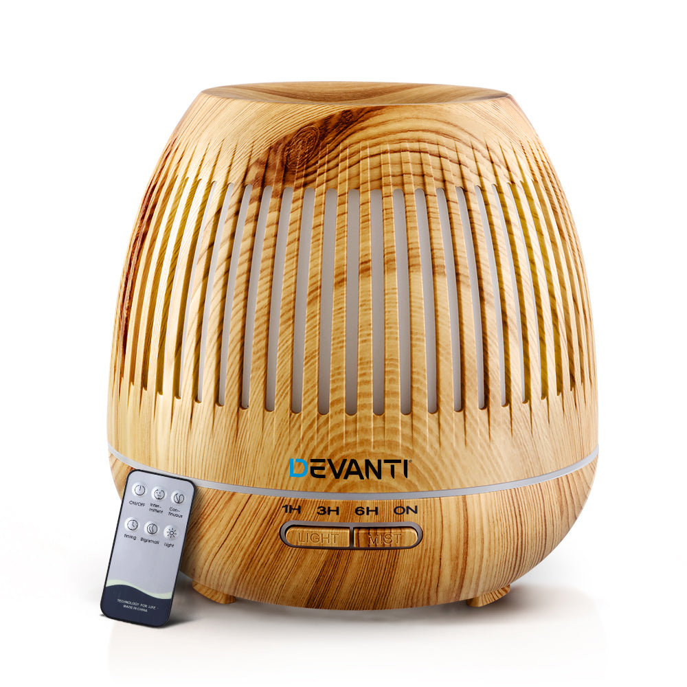 Aromatherapy Diffuser Essential Oils Air Humidifier LED Light 400ml