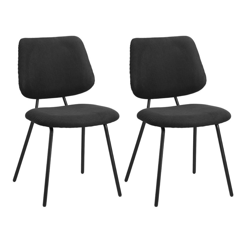 Round Dining Table Set 2 Chairs Marble Black | Simpledeals