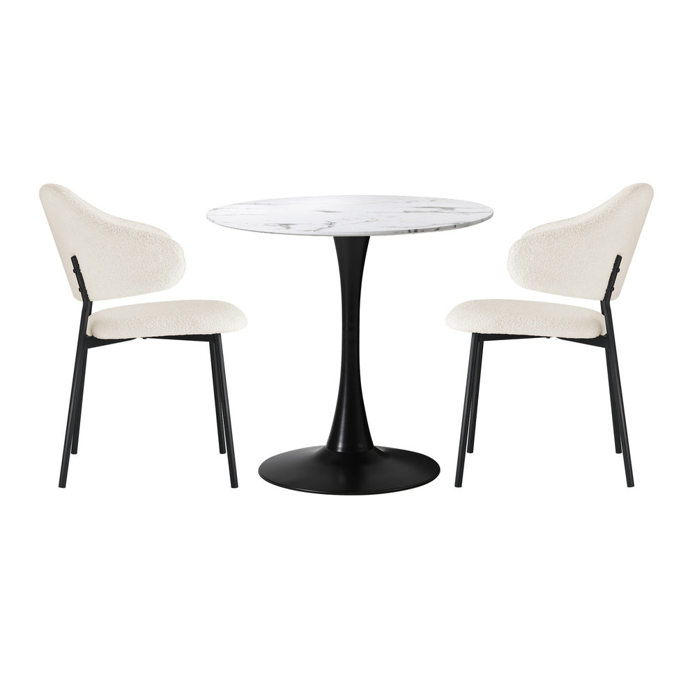 Dining Set Round Table 52x48x80cm