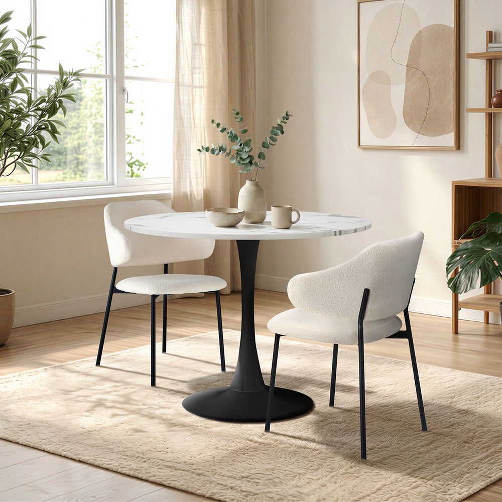 Dining Set Round Table 52x48x80cm